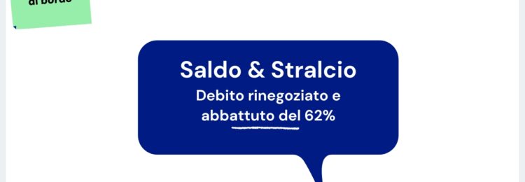 Debito rinegoziato e abbattuto del 62_